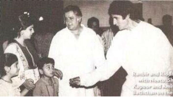 Vintage: Baby Ranbir Kapoor with Amitabh Bachchan