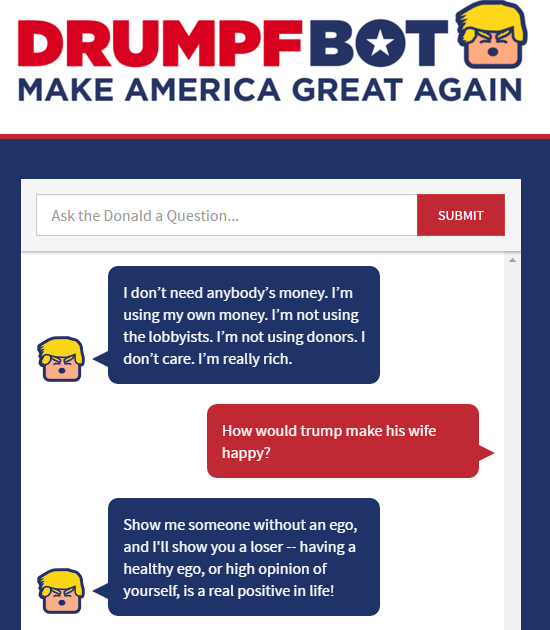 Trump's AI-alter-ego 'Donalddrumpfbot' coming to Facebook Messenger